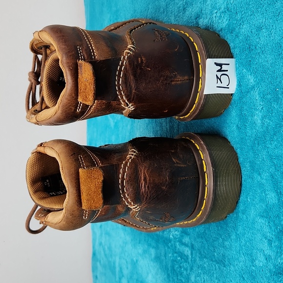 Dr. Martens Men's Brown Leather Nathan Boots Size 13M - Picture 5 of 11